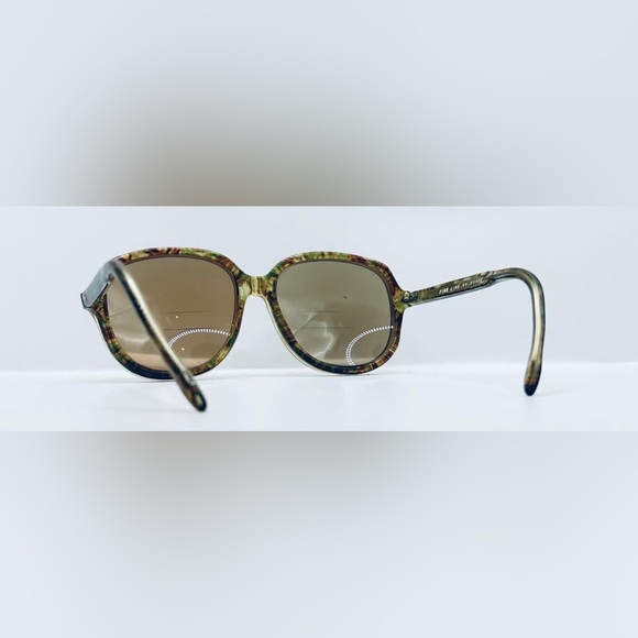 Vintage Fine Line Brown Oval Sunglasses Frames Only - Picture 5 of 8